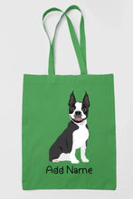 Load image into Gallery viewer, Personalized Boston Terrier Love Zippered Tote Bag-Accessories-Accessories, Bags, Boston Terrier, Dog Mom Gifts, Personalized-18