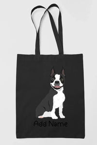 Personalized Boston Terrier Love Zippered Tote Bag-Accessories-Accessories, Bags, Boston Terrier, Dog Mom Gifts, Personalized-19