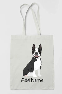 Personalized Boston Terrier Love Zippered Tote Bag-Accessories-Accessories, Bags, Boston Terrier, Dog Mom Gifts, Personalized-3