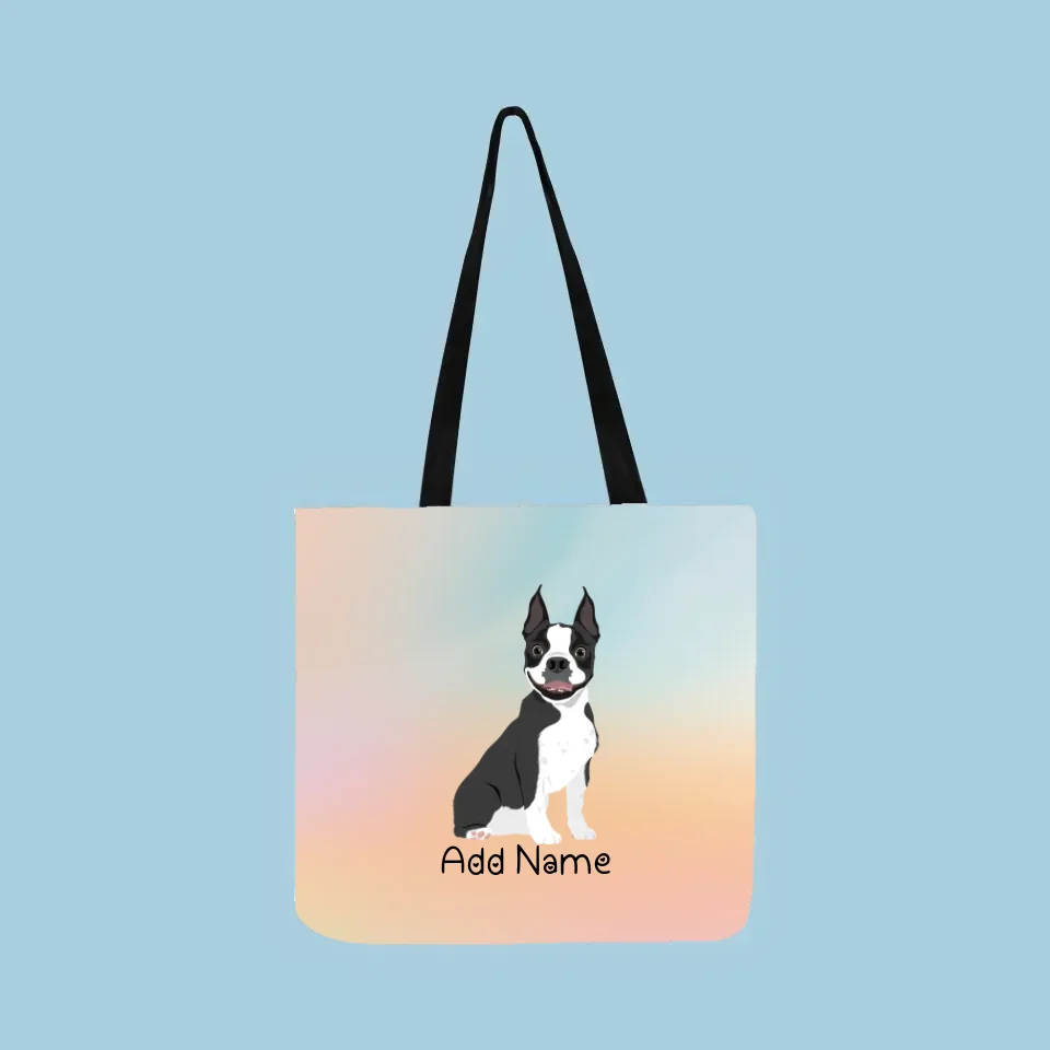 Personalized Boston Terrier Small Tote Bag-Accessories-Accessories, Bags, Boston Terrier, Dog Mom Gifts, Personalized-Small Tote Bag-Your Design-One Size-2