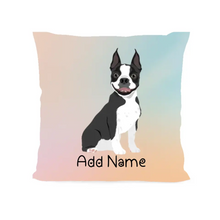 Load image into Gallery viewer, Personalized Boston Terrier Soft Plush Pillowcase-Home Decor-Boston Terrier, Dog Dad Gifts, Dog Mom Gifts, Home Decor, Personalized, Pillows-Soft Plush Pillowcase-As Selected-12&quot;x12&quot;-2