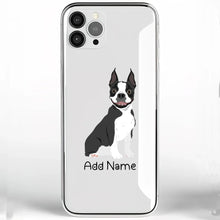 Load image into Gallery viewer, Personalized Boston Terrier Soft Shell Phone Cover-Cell Phone Accessories-Accessories, Boston Terrier, Dog Mom Gifts, Personalized, Phone Case-Phone Cover-Transparent TPU-One Size-2