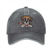 Load image into Gallery viewer, Personalized Boxer Baseball Cap - Romeo Boxer Design - Match Your Dog's Coat Color-Hats &amp; Caps-Accessories,Baseball Caps,Dog Mom Gifts-3