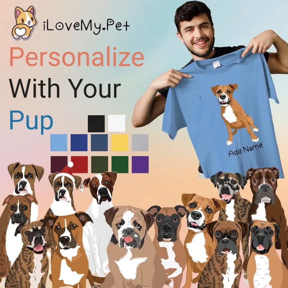 Personalized Boxer Dog Dad Cotton T Shirt 1080x