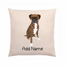Load image into Gallery viewer, Personalized Boxer Dog Linen Pillowcase-Home Decor-Boxer, Dog Dad Gifts, Dog Mom Gifts, Home Decor, Pillows-2