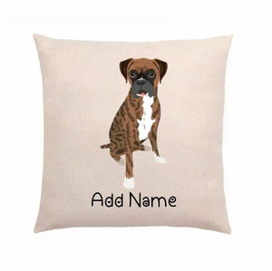 Personalized Boxer Dog Linen Pillowcase-Home Decor-Boxer, Dog Dad Gifts, Dog Mom Gifts, Home Decor, Pillows-2
