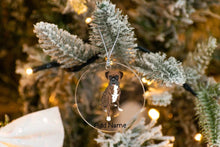 Load image into Gallery viewer, Personalized Boxer Dog Love Christmas Tree Ornaments-Christmas Ornament-Boxer, Christmas, Personalized-Christmas Tree Ornaments-Transparent-3.5&quot; or 8.9 cm-3