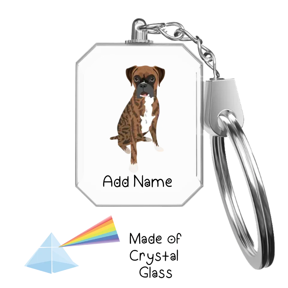 Personalized Boxer Dog Love Crystal Glass Keychain-Accessories-Boxer-Crystal Keychain-Glass Crystal-One Size-2