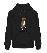 Load image into Gallery viewer, Personalized Boxer Dog Love Men&#39;s Warm Hoodie Sweatshirt-Apparel-Apparel, Boxer, Dog Dad Gifts, Hoodie, Personalized, Sweatshirt-Men&#39;s Warm Hoodie Sweatshirt-Black-S-9