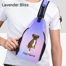 Load image into Gallery viewer, Personalized Boxer Dog Love Unisex Sling Bag Backpack-Accessories-Boxer-Unisex Sling Bag Backpack-Lavender Bliss-One Size-15