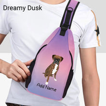 Load image into Gallery viewer, Personalized Boxer Dog Love Unisex Sling Bag Backpack-Accessories-Boxer-Unisex Sling Bag Backpack-Dreamy Dusk-One Size-16