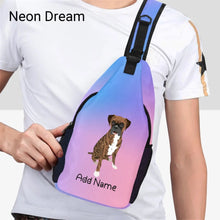 Load image into Gallery viewer, Personalized Boxer Dog Love Unisex Sling Bag Backpack-Accessories-Boxer-Unisex Sling Bag Backpack-Neon Dream-One Size-17