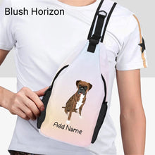 Load image into Gallery viewer, Personalized Boxer Dog Love Unisex Sling Bag Backpack-Accessories-Boxer-Unisex Sling Bag Backpack-Blush Horizon-One Size-20