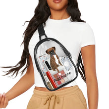 Load image into Gallery viewer, Personalized Boxer Dog Love Unisex Transparent Sling Bag-Accessories-Boxer-Unisex Transparent Sling Bag-Transparent-One Size-3