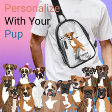 Load image into Gallery viewer, Boxer transparent-sling-bag-multi