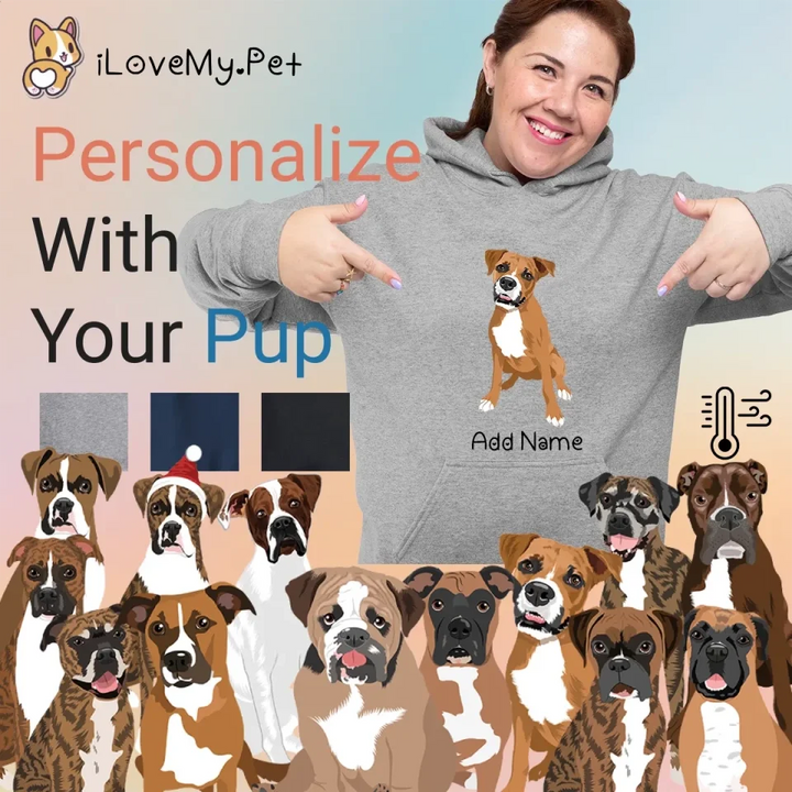 Personalized Boxer Dog Love Womens Warm Hoodie Sweatshirt 720x