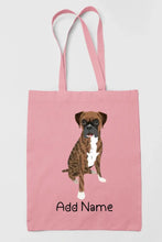 Load image into Gallery viewer, Personalized Boxer Dog Love Zippered Tote Bag-Accessories-Accessories, Bags, Boxer, Dog Mom Gifts, Personalized-11