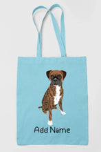 Load image into Gallery viewer, Personalized Boxer Dog Love Zippered Tote Bag-Accessories-Accessories, Bags, Boxer, Dog Mom Gifts, Personalized-13