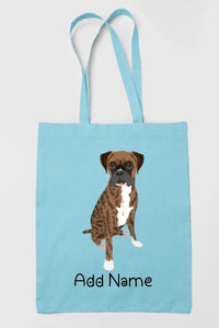 Personalized Boxer Dog Love Zippered Tote Bag-Accessories-Accessories, Bags, Boxer, Dog Mom Gifts, Personalized-13