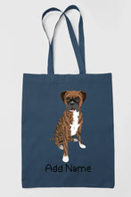 Load image into Gallery viewer, Personalized Boxer Dog Love Zippered Tote Bag-Accessories-Accessories, Bags, Boxer, Dog Mom Gifts, Personalized-14