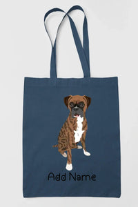 Personalized Boxer Dog Love Zippered Tote Bag-Accessories-Accessories, Bags, Boxer, Dog Mom Gifts, Personalized-14