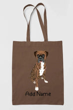 Load image into Gallery viewer, Personalized Boxer Dog Love Zippered Tote Bag-Accessories-Accessories, Bags, Boxer, Dog Mom Gifts, Personalized-15