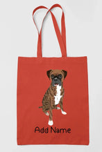 Load image into Gallery viewer, Personalized Boxer Dog Love Zippered Tote Bag-Accessories-Accessories, Bags, Boxer, Dog Mom Gifts, Personalized-16