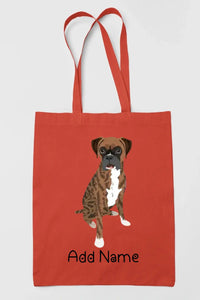 Personalized Boxer Dog Love Zippered Tote Bag-Accessories-Accessories, Bags, Boxer, Dog Mom Gifts, Personalized-16