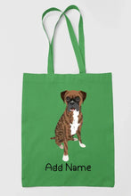 Load image into Gallery viewer, Personalized Boxer Dog Love Zippered Tote Bag-Accessories-Accessories, Bags, Boxer, Dog Mom Gifts, Personalized-18