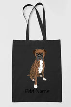 Load image into Gallery viewer, Personalized Boxer Dog Love Zippered Tote Bag-Accessories-Accessories, Bags, Boxer, Dog Mom Gifts, Personalized-19