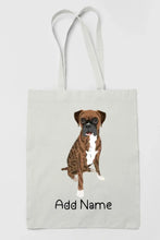 Load image into Gallery viewer, Personalized Boxer Dog Love Zippered Tote Bag-Accessories-Accessories, Bags, Boxer, Dog Mom Gifts, Personalized-3