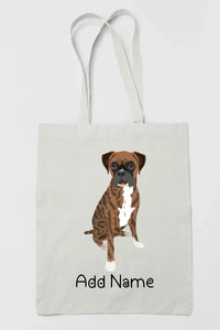 Personalized Boxer Dog Love Zippered Tote Bag-Accessories-Accessories, Bags, Boxer, Dog Mom Gifts, Personalized-3