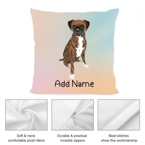 Personalized Boxer Dog Soft Plush Pillowcase-Home Decor-Boxer, Dog Dad Gifts, Dog Mom Gifts, Home Decor, Personalized, Pillows-3