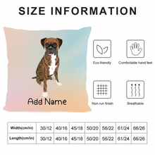 Load image into Gallery viewer, Personalized Boxer Dog Soft Plush Pillowcase-Home Decor-Boxer, Dog Dad Gifts, Dog Mom Gifts, Home Decor, Personalized, Pillows-4