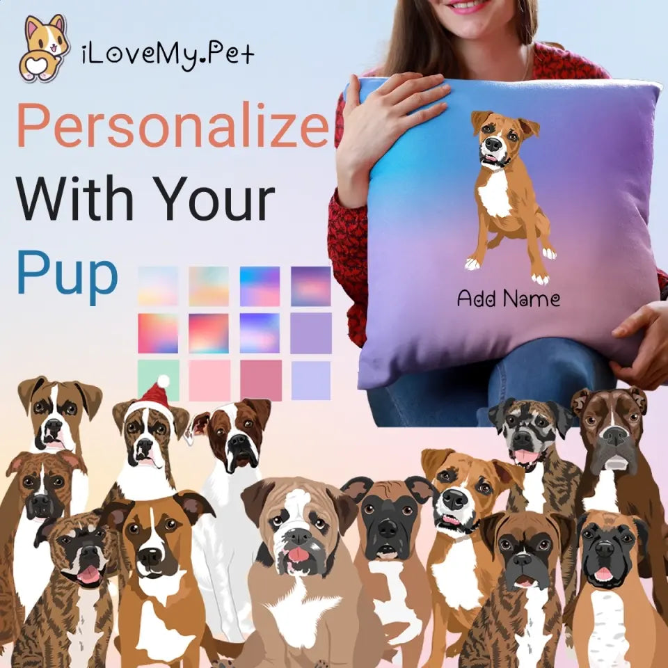 Personalized Boxer Dog Soft Plush Pillowcase 1728x
