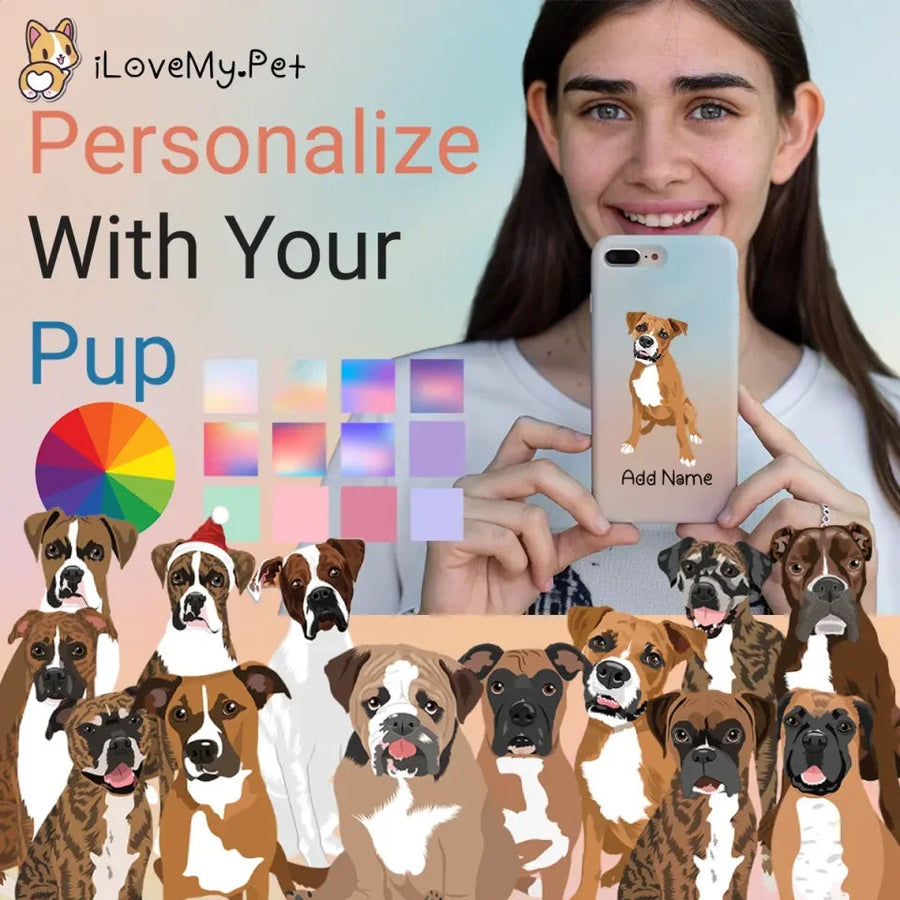 Personalized Boxer Dog Soft Shell Phone Cover 900x