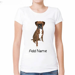Personalized Boxer Mom T Shirt for Women-Customizer-Apparel, Boxer, Dog Mom Gifts, Personalized, Shirt, T Shirt-2