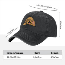Load image into Gallery viewer, Personalized Briard Baseball Cap - Waving Briard Design - Match Your Dog's Coat Color-Hats &amp; Caps-Accessories,Baseball Caps,Briard,Dog Dad Gifts,Dog Mom Gifts-7