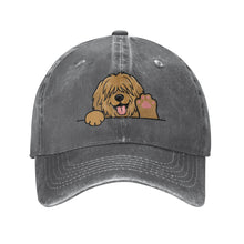 Load image into Gallery viewer, Personalized Briard Baseball Cap - Waving Briard Design - Match Your Dog's Coat Color-Hats &amp; Caps-Accessories,Baseball Caps,Briard,Dog Dad Gifts,Dog Mom Gifts-Deep Heather-One Size-3