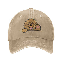 Load image into Gallery viewer, Personalized Briard Baseball Cap - Waving Briard Design - Match Your Dog's Coat Color-Hats &amp; Caps-Accessories,Baseball Caps,Briard,Dog Dad Gifts,Dog Mom Gifts-Natural-One Size-4