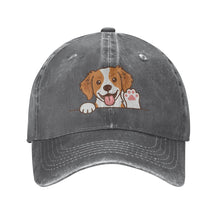 Load image into Gallery viewer, Personalized Brittany Spaniel Baseball Cap - Waving Brittany Spaniel Design - Match Your Dog's Coat Color-Hats &amp; Caps-Accessories,Baseball Caps,Brittany Spaniel,Dog Dad Gifts,Dog Mom Gifts-Deep Heather-One Size-3