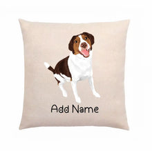 Load image into Gallery viewer, Personalized Brittany Spaniel Linen Pillowcase-Linen Pillow Case-Cotton-Linen-16"x16"