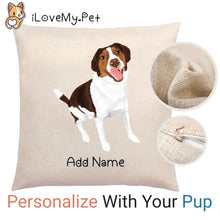 Load image into Gallery viewer, Personalized Brittany Spaniel Linen Pillowcase-Linen Pillow Case-Cotton-Linen-16"x16"