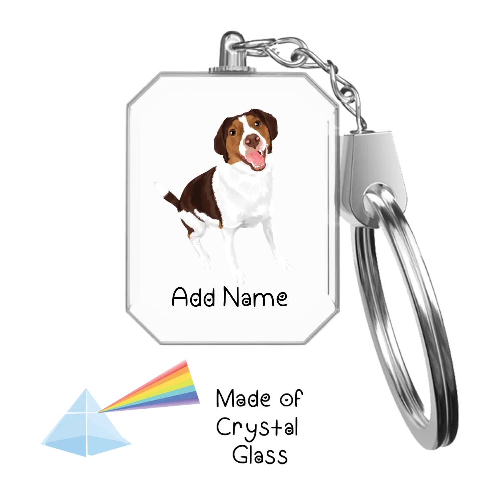 Personalized Brittany Spaniel Love Crystal Glass Keychain-Accessories-Brittany Spaniel-Crystal Keychain-Glass Crystal-One Size-2