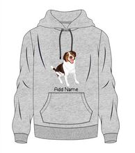 Load image into Gallery viewer, Personalized Brittany Spaniel Love Men&#39;s Warm Hoodie Sweatshirt-Apparel-Apparel, Brittany Spaniel, Dog Dad Gifts, Hoodie, Personalized, Sweatshirt-Men&#39;s Warm Hoodie Sweatshirt-Gray-S-10