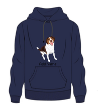 Load image into Gallery viewer, Personalized Brittany Spaniel Love Men&#39;s Warm Hoodie Sweatshirt-Apparel-Apparel, Brittany Spaniel, Dog Dad Gifts, Hoodie, Personalized, Sweatshirt-Men&#39;s Warm Hoodie Sweatshirt-Navy Blue-S-2