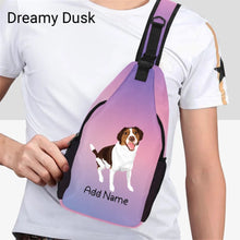 Load image into Gallery viewer, Personalized Brittany Spaniel Love Unisex Sling Bag Backpack-Accessories-Brittany Spaniel-Unisex Sling Bag Backpack-Dreamy Dusk-One Size-16