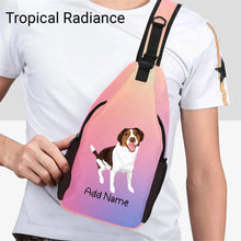 Load image into Gallery viewer, Personalized Brittany Spaniel Love Unisex Sling Bag Backpack-Accessories-Brittany Spaniel-Unisex Sling Bag Backpack-Tropical Radiance-One Size-18