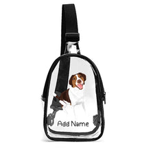 Load image into Gallery viewer, Personalized Brittany Spaniel Love Unisex Transparent Sling Bag-Accessories-Brittany Spaniel-Unisex Transparent Sling Bag-Transparent-One Size-2