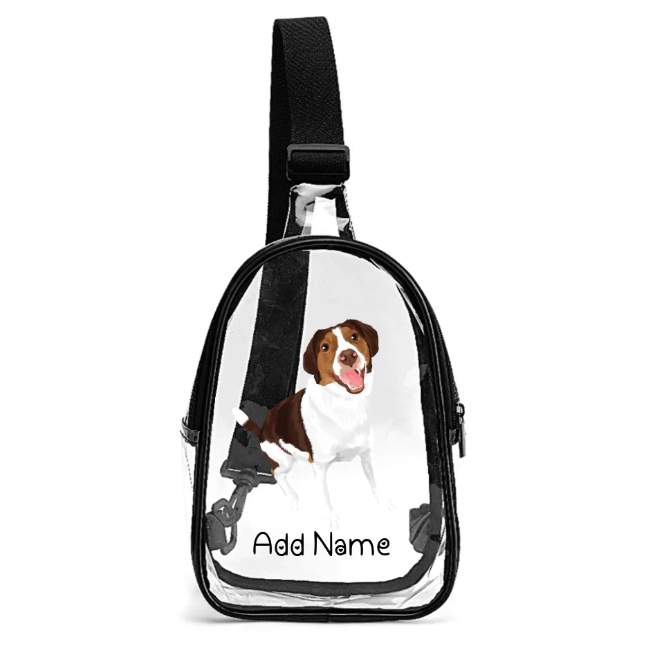 Personalized Brittany Spaniel Love Unisex Transparent Sling Bag-Accessories-Brittany Spaniel-Unisex Transparent Sling Bag-Transparent-One Size-2